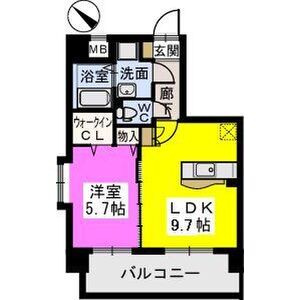 ピュア博多駅南弐番館の間取り