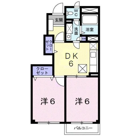 アカシア　Βの間取り