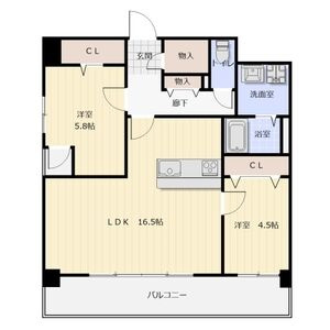 アビターレ博多の間取り
