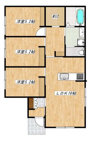 さいたま市浦和区木崎2丁目戸建の間取り