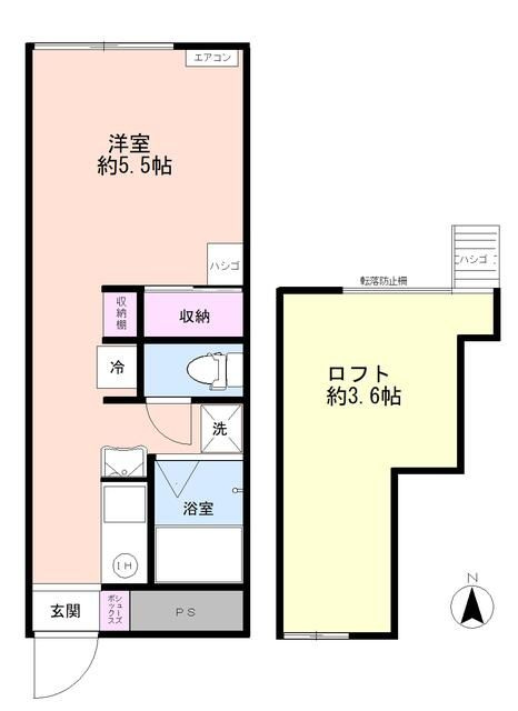 クレール小山の間取り
