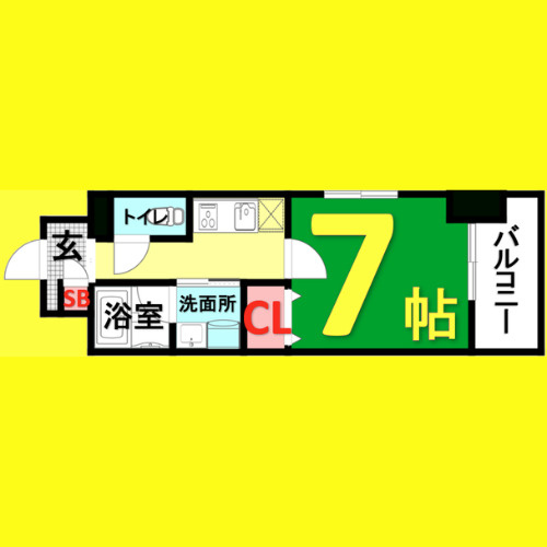 RAFFLE OZONEⅡ -South Garden-　名古屋市賃貸　仲介手数料無料の間取り