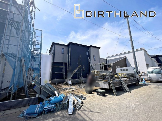 新築戸建・新築建売　郡山市安積町長久保三丁目　安積第三小・安積第二中の外観|【3号棟】間もなく完成いたします！同社完成物件ご内覧可能です♪