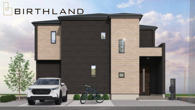 新築戸建・新築建売　郡山市安積町長久保三丁目　安積第三小・安積第二中の外観パース|【3号棟】完成予想図　2026年3月完成予定です！同社完成物件ご内覧可能です♪