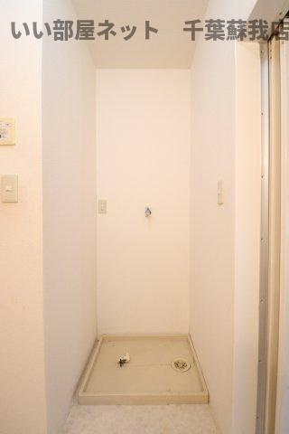 さくらコートの洗面所|洗濯機置場