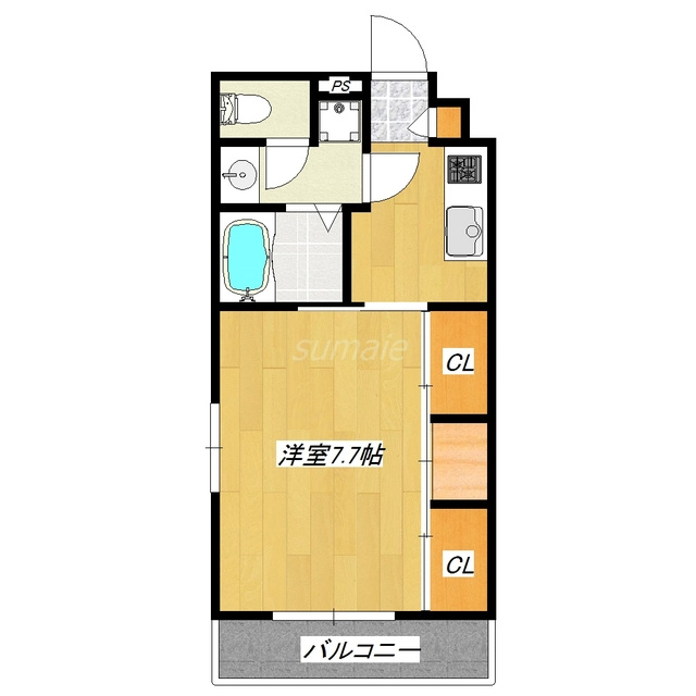 リブリ・カーム赤羽西の間取り|角部屋2面採光の明るいお部屋です♪