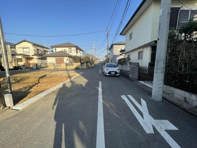 久喜市栗原２丁目の新築一戸建の前面道路含む現地写真|販売現地【2026/1/18撮影】 