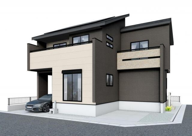 久喜市栗原２丁目の新築一戸建の外観パース|※完成イメージ 