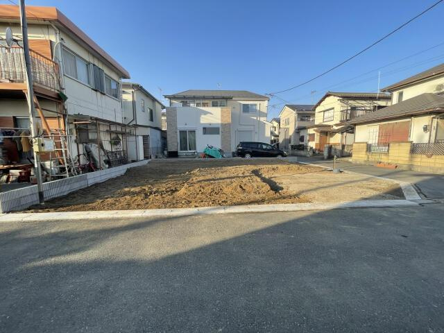 久喜市栗原２丁目の新築一戸建の前面道路含む現地写真|販売現地【2026/1/18撮影】 