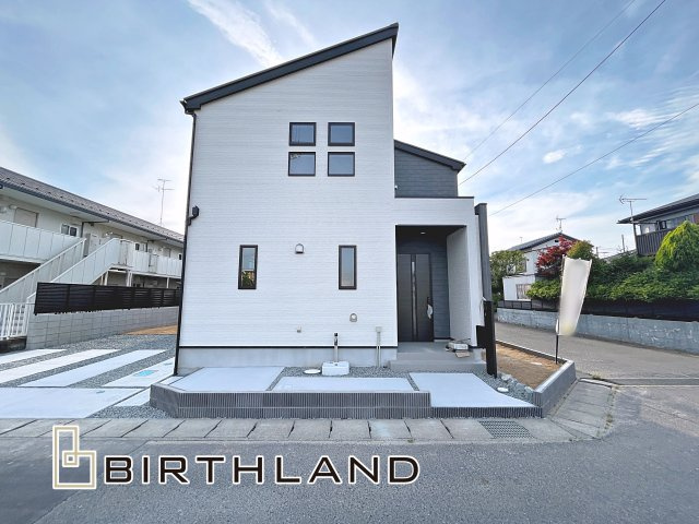 新築戸建・新築建売　郡山市安積町長久保三丁目　安積第三小・安積第二中の外観|【4号棟】完成いたしました！いつでもご内覧可能です♪お気軽にお問い合わせください！