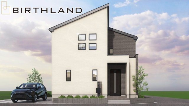 新築戸建・新築建売　郡山市安積町長久保三丁目　安積第三小・安積第二中の外観パース|【4号棟】完成予想図　2026年3月完成予定です！同社完成物件ご内覧可能です♪