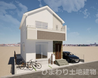 【外観】 | 座間市南栗原6丁目  1号棟 7期 | イメージパース（完成時に現況と異なる場合は現況優先となります）