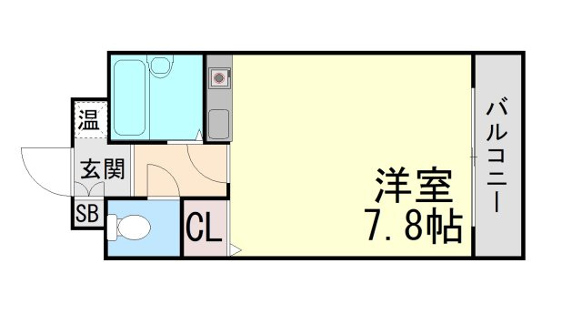 クレッシェンド岸地の間取り