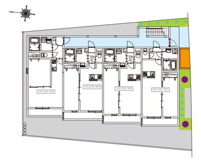 【区画図】 | L'etoile 南流山(レトワールミナミナガレヤマ)