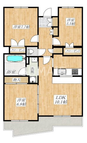 アステリ与野本町弐番館の間取り|駅徒歩8分☆3LDK☆彡