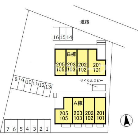 リビングタウン上並榎　Ａの区画図|高崎、前橋、伊勢崎エリアのお部屋探しはエンドスケープまで！お客様の理想お聞かせ下さい♪