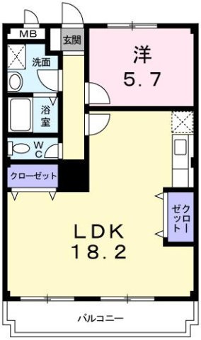レジデンス英賀保の間取り