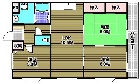 ファミーユ千代田の間取り