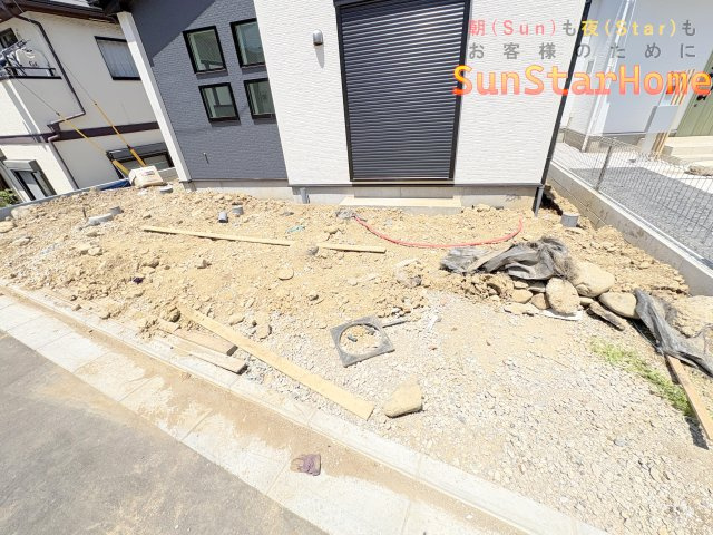 【サンスターホーム】青梅市長淵1丁目　新築1号棟の駐車場