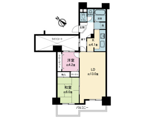 【間取り】 | 新ゆりグリーンタウンけやき街区２号棟 | 使いやすい2LDKプラン。バランスの良い間取りです。リフォーム次第で使い方の幅が広がる柔軟な間取りです。