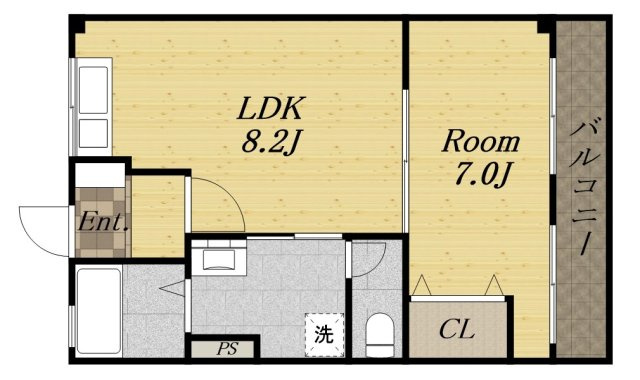 ハイツ７７の間取り