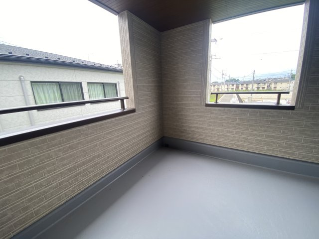 所沢市上安松第7期のバルコニー