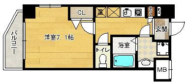 【間取り】 | エイペックス京町堀Ⅱ
