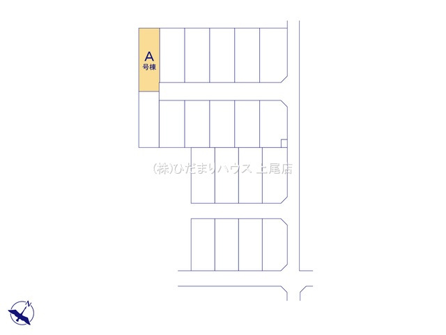 第18上尾上　新築戸建　ハートフルAの区画図