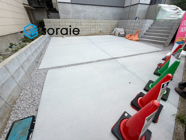所沢市小手指南8期全1棟　新築戸建の駐車場|7/23　撮影