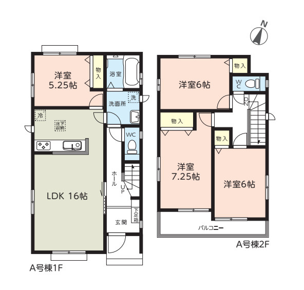 第18上尾市上　新築一戸建て　ハートフルタウン　A