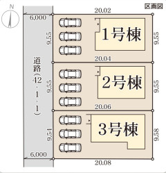 リーブルガーデン赤穂市片浜町3期の区画図