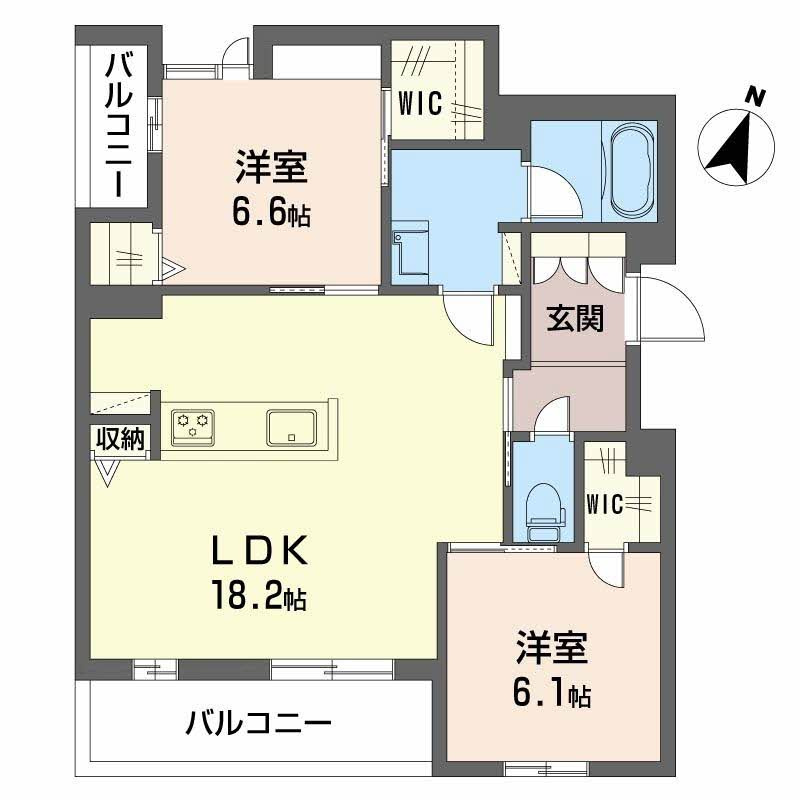 フォレナ山田東の間取り