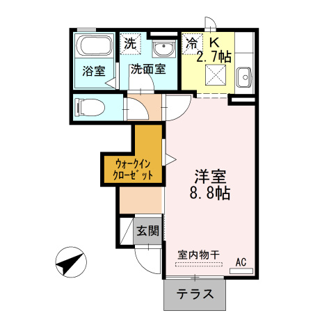 Ｃｈｏｕ Ｃｈｏｕ 橋目　　　刈谷市近郊の賃貸はクラスホーム刈谷店の間取り