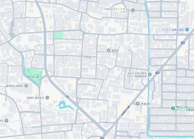 高槻市富田町　第1期　新築一戸建ての地図