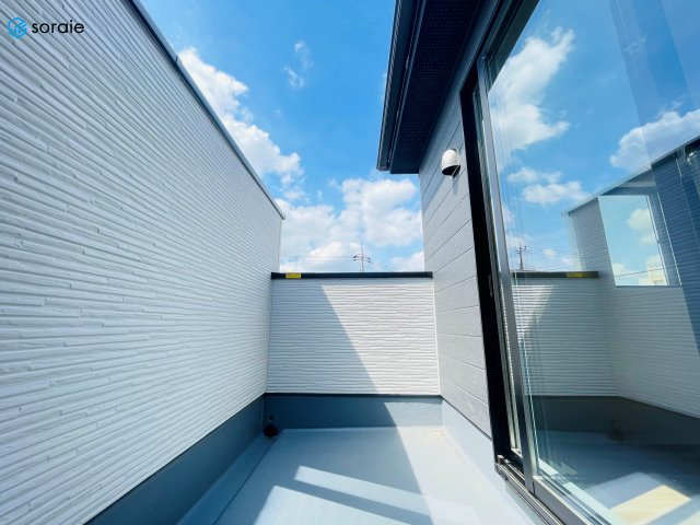 川越市小仙波町3期　全1棟　新築戸建のバルコニー|4月6日撮影
