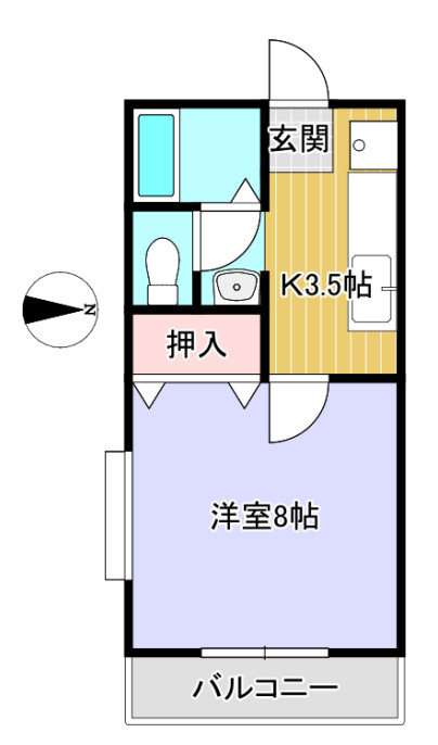 クリスタル水戸の間取り