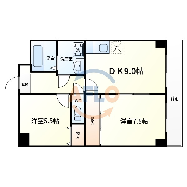デイグラン長居公園の間取り|デイグラン長居公園　間取り