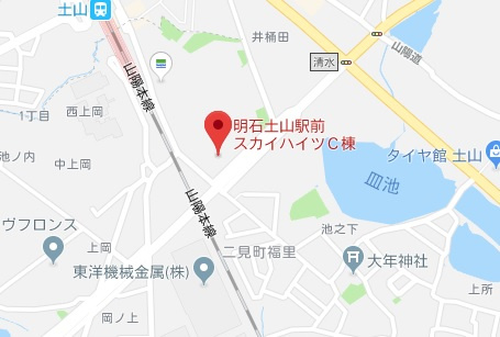 明石土山駅前スカイハイツC棟　3階の地図