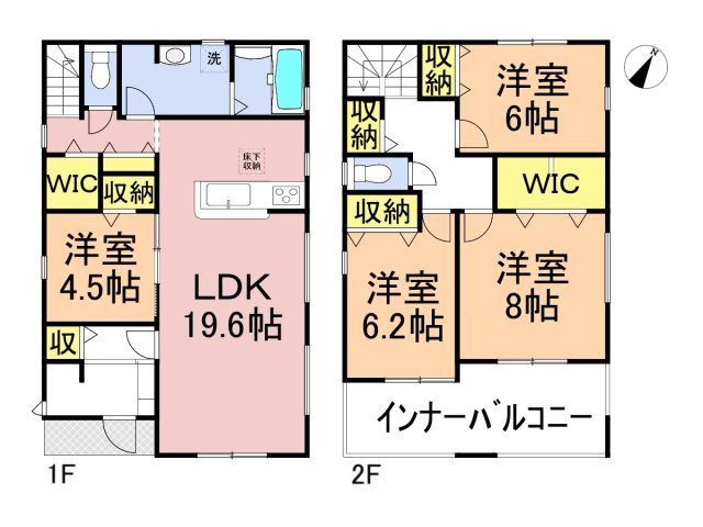 リーブルガーデン　岐阜市中川原第3　全1区画分譲の間取り|■1号棟　■ヤマダ不動産　株式会社リライフ　
■夢のマイホーム購入をフルサポートします！