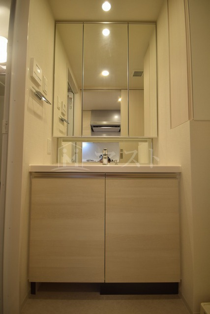 ザ・パークハビオ天満橋の洗面所