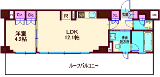 【間取り】 | プラウドフラット戸越公園