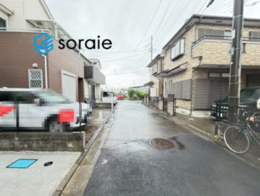 所沢市狭山ヶ丘9期全1棟　中古戸建の前面道路含む現地写真|6/25　撮影