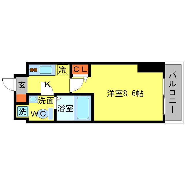 SERENiTE江坂四番館の間取り