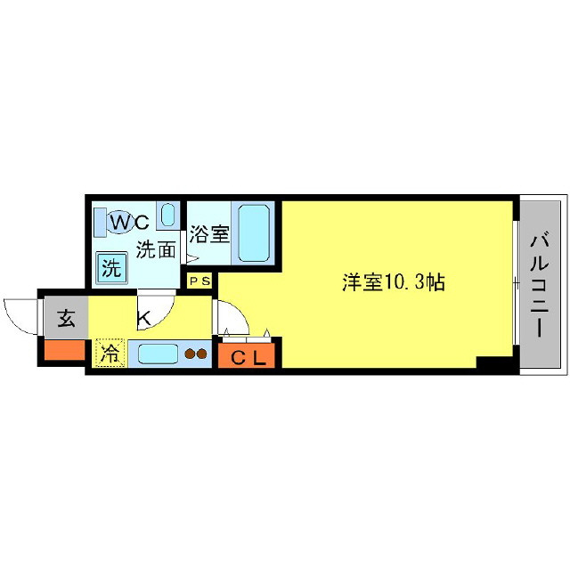 SERENiTE江坂四番館の間取り
