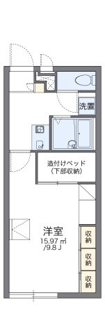 レオパレス一本杉の間取り