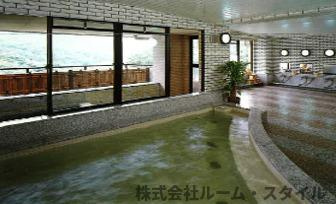 ナイスシーン強羅2番館のその他共用部分|温泉大浴場。雄大なパノラマを眺めながら、至福の時間を存分に堪能。