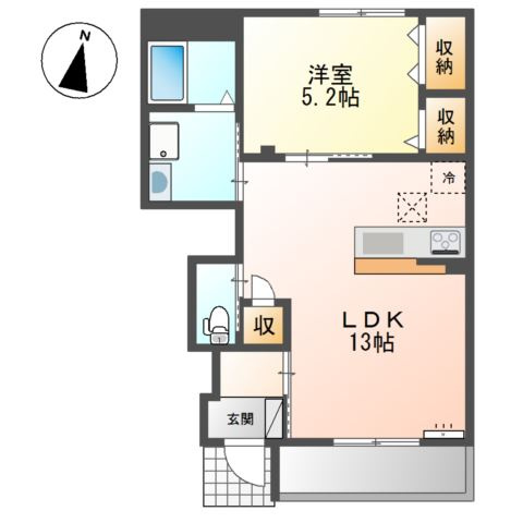 リッツパークＡの間取り