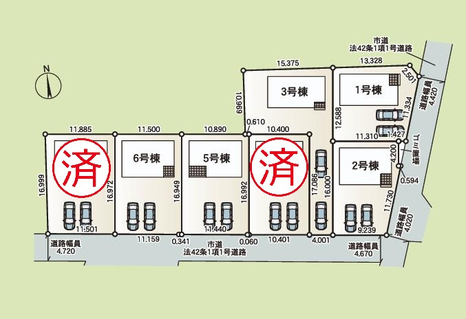 かすみがうら市下稲吉第15　新築戸建　5号棟のキッチン|同形状・同仕様