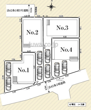 【新築分譲住宅】川越市寺尾第18の区画図