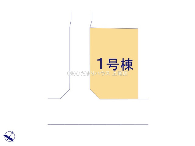 北本市中丸7丁目　全1棟　新築戸建　ブルーミング01の区画図